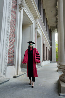 Pam graduating